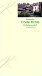 Mobile Screenshot of obere-muehle-hinterhermsdorf.de