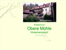 Tablet Screenshot of obere-muehle-hinterhermsdorf.de